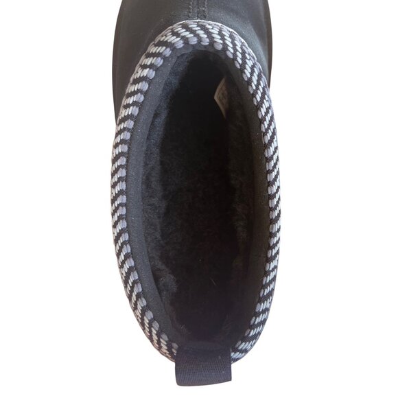 Koolaburra By UGG Women's Burree Platform Black Suede Slip-On Slippers With Chec - Picture 13 of 16